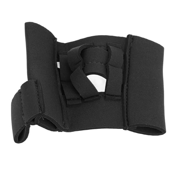 Mini træningshandske med fingre og webbing til baseball, softball, tennis, sort polyesterfiber