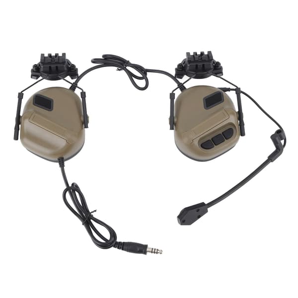 Headset til skydning med lydforstærkning og mikrofon, elektronisk høreværn.