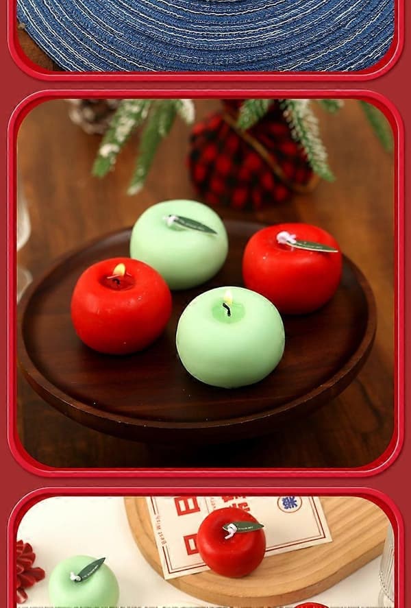 Äppeldoftande julstämning doft julafton souvenir present, simulerat doftljus med äppeldoft