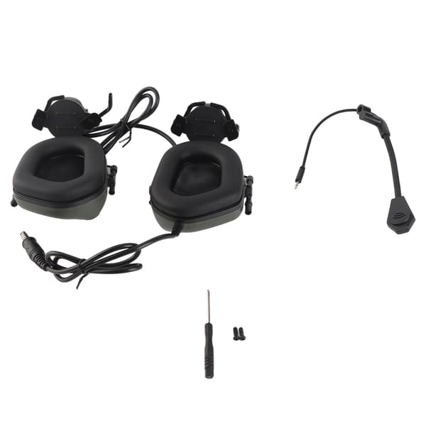 Hjälmheadset med hörselskydd och avtagbar 360º justerbar mikrofon