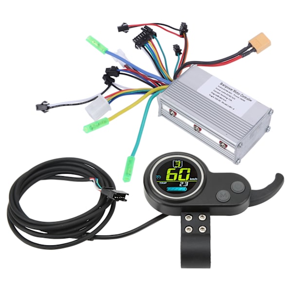 350W El-scooter Controller Kit med LCD-panel og Tommelfingergas til 48V 60V