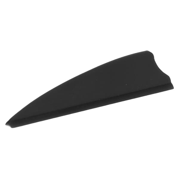 50 lette pilefjer af plastik, skjoldfletning til udendørs bueskydning, sort