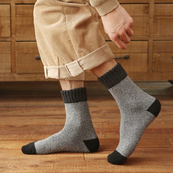 3 par tykke, varme, komfortable, unisex uformelle vinterullsokker