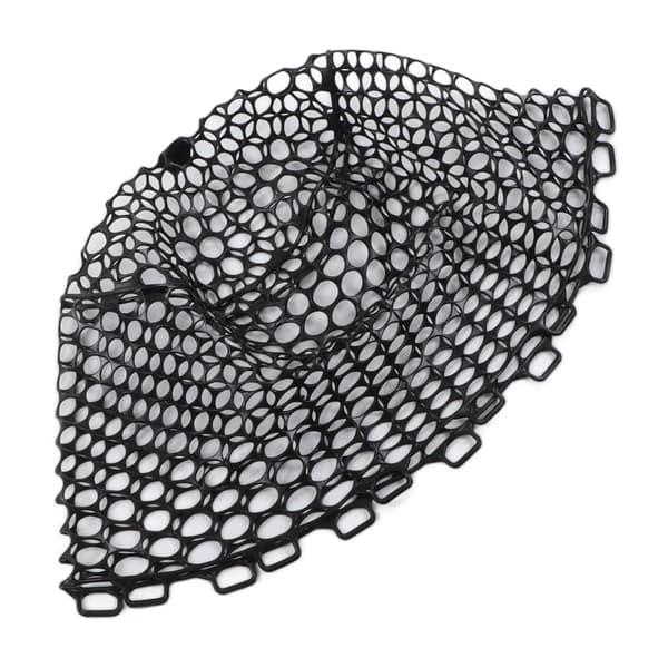 Udskiftningsfluefiskenet, dyb gummi, 32 cm, sort krypteret net