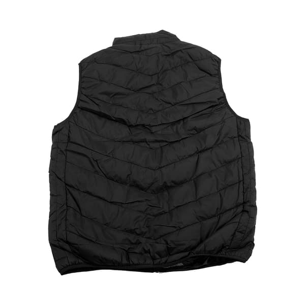 USB 5V Elektrisk Opvarmet Vest, Letvægts, Vaskbar, Nylon Polyester, til Mænd og Kvinder, Sort, 4XL