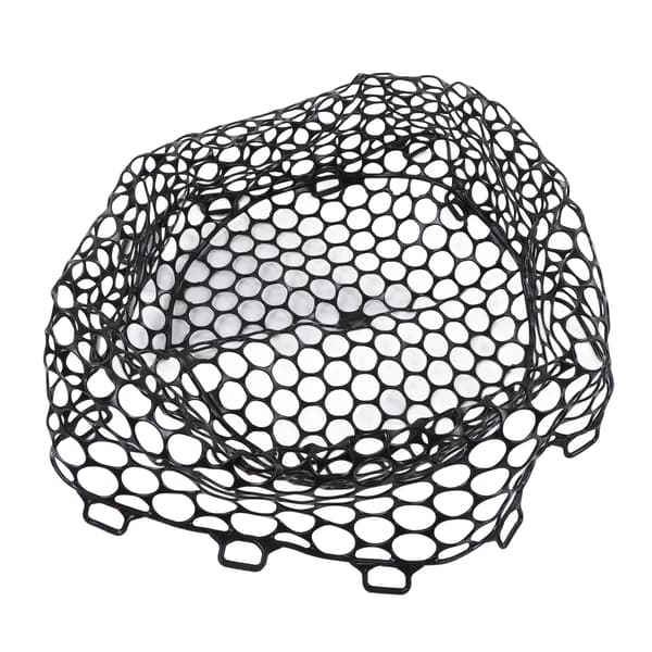 Udskiftningsfluefiskenet, dyb gummi, 32 cm, sort krypteret net