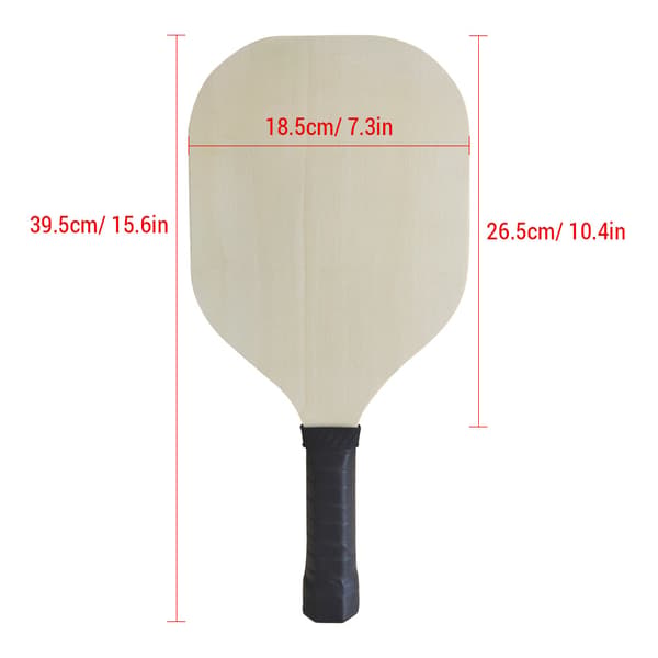 DIY Hvit Tre Pickleball Racket for Utendørs og Innendørs Sport