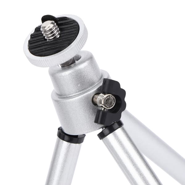 3 STK Mini Stativ til Teleskop, Sølv Aluminiumlegering med Anti-Vibrations Polstret Lak