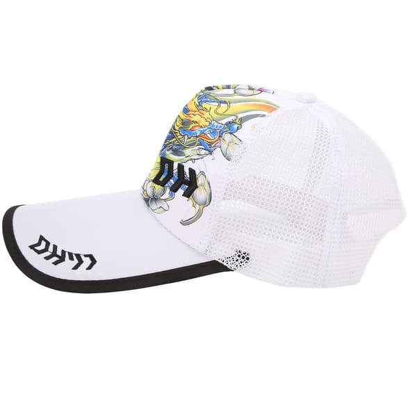 Justerbar fiskehatt, polyester nylon, andningsbar, svettresistent, för utomhussport, vit