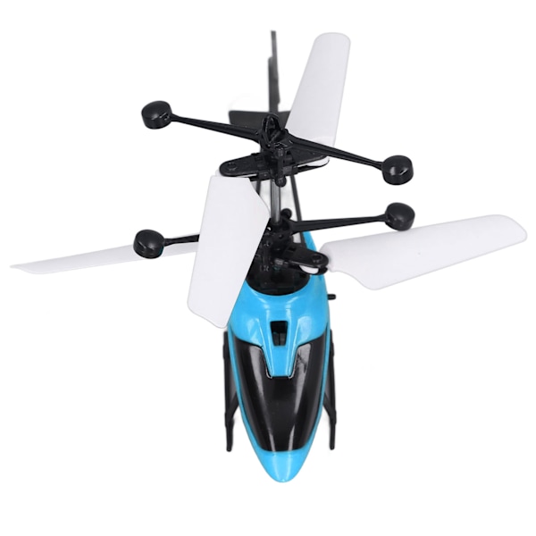 Mini RC Helikopter med Induktionsbelysning, Fallsäker, Stabil Rotationshastighet, Blå