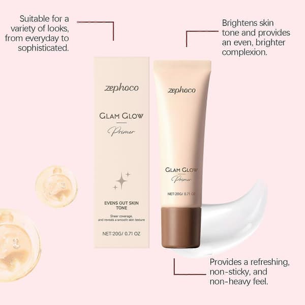 Makeupbas - En utjämnande, lystergivande och återfuktande makeupbas som återfuktar och minimerar ojämnheter.
