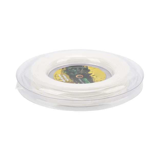 Tennissträng 200m 1.25mm Styv Polyester för Träning Sportracket Vit