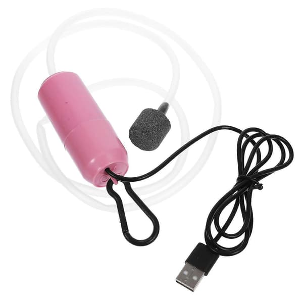 Tyst USB-akvarie-luftpump, syrepump för akvarium, tyst akvarie-luftningspump