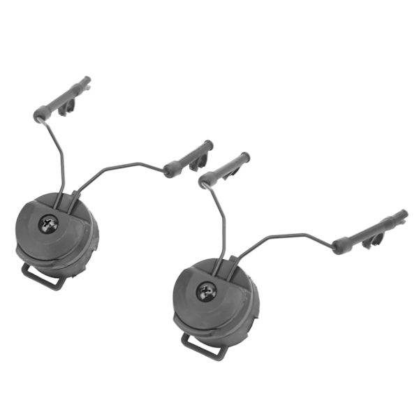 2PCS ABS Hjälmskenadapterfäste för sporthörlurar
