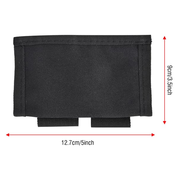 Nylon 600D Fast Charger Taske, Holder 2 Magasiner, Sort Shotshell Pung