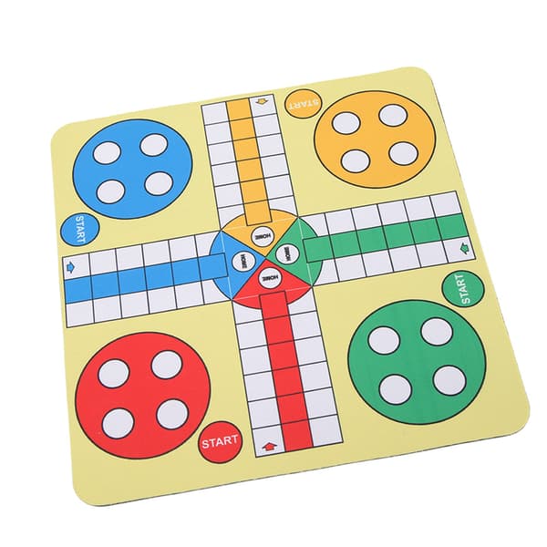 Vikbart läder tvättbart vadderat spelbord för resande familjespelmus