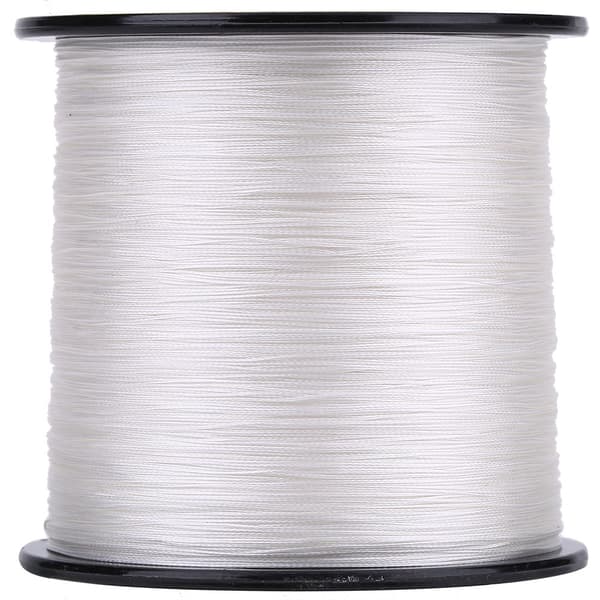 PE multifilament fiskelina, 4 trådar, 500m, superresistent, vit
