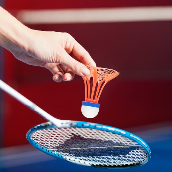 3 stk. holdbare vindtætte badmintonbolde af nylonplast til indendørs og udendørs træning