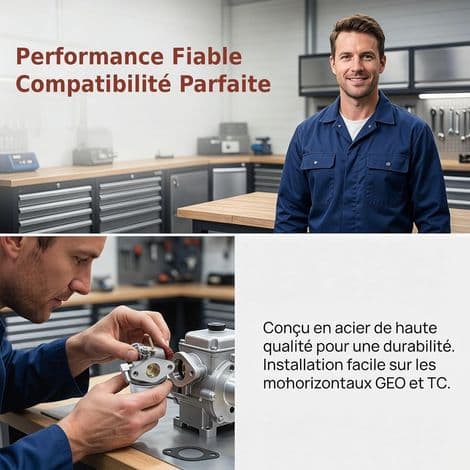 Fityle karburatorudskiftning med pakning til Tal-motor, GEO148, GEO195