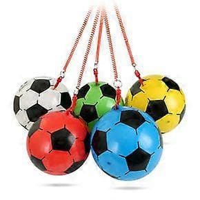 Fodbold til børn med elastisk reb, en håndholdt hoppebold, der er velegnet til indendørs og udendørs leg.