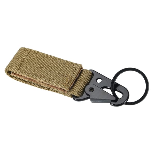 Multifunktionell nylonkrok för utomhusbruk, camping, klättring, nyckelring, khaki