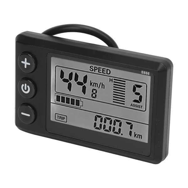 LCD-display Elscooter S866 24V 36V 48V 60V Kontrollpanel Vattentålig 6 stift