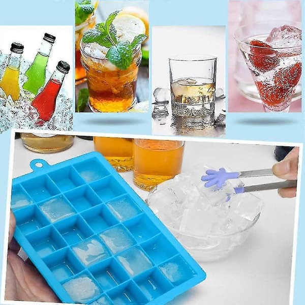 Isbakke i silikone med 24 rum, DIY isbakke