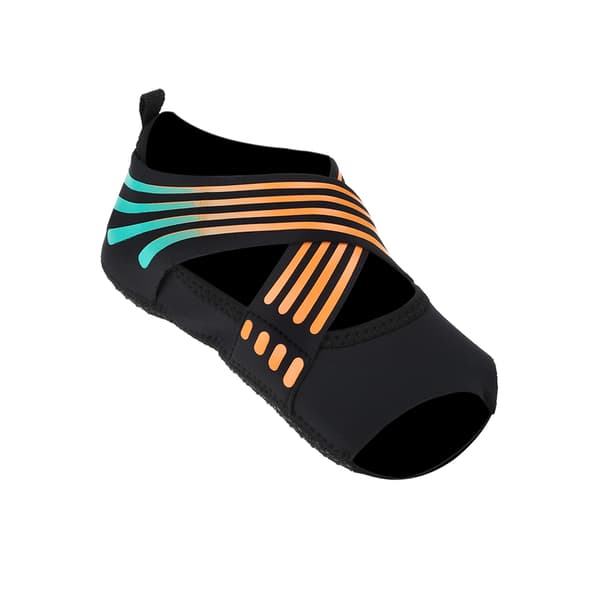 Mjuka halkfria yogaskor för Pilates, Barre Dansträning, Orange (Storlek 35-36)