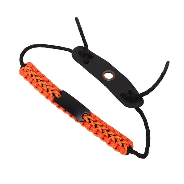 Justerbar nylon bueskydningshåndledsrem, orange, til jagt og skydning