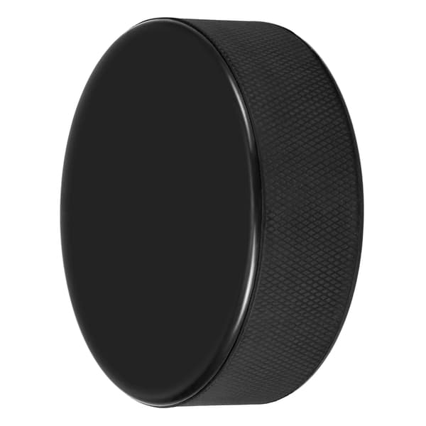 2-pack ishockeypuckar - vulkaniserat gummi, 3\" diameter, 163g - precisa skott och passningar