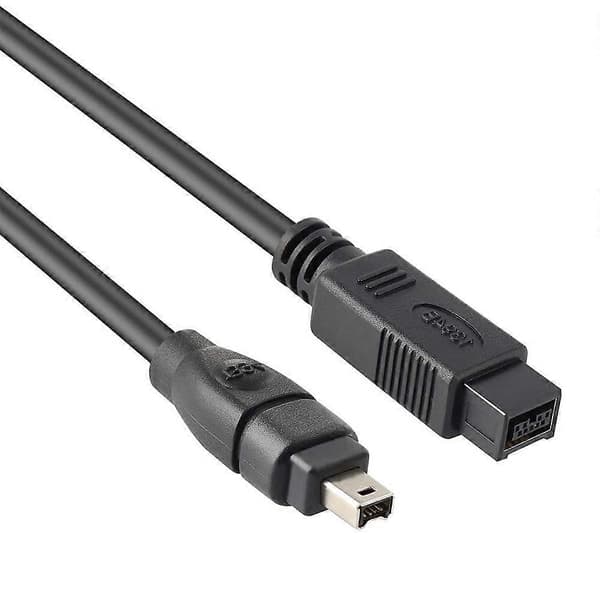 JUNSUNMAY FireWire High-Speed ​​High-Quality DV 800 9-bens han til FireWire 400 4-bens han IEEE 1394-kabel