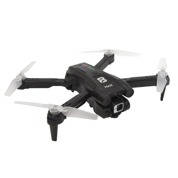 RC Quadcopter FPV Drone med LED-åndedrætslys, optisk flow-svæv og 360° forhindringsundgåelse.