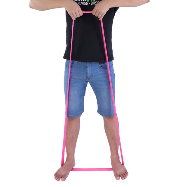 Yoga Loop Modstandsbånd til Styrke- og Konditionstræning, 1,3 cm Bred (Pink)