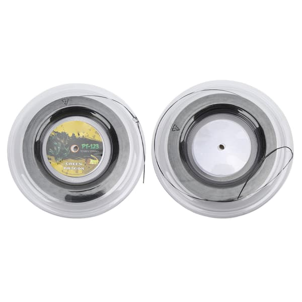 Tennisstreng 200m Polyester 1.25mm Stiv til Daglig Træning Ketchere Sort