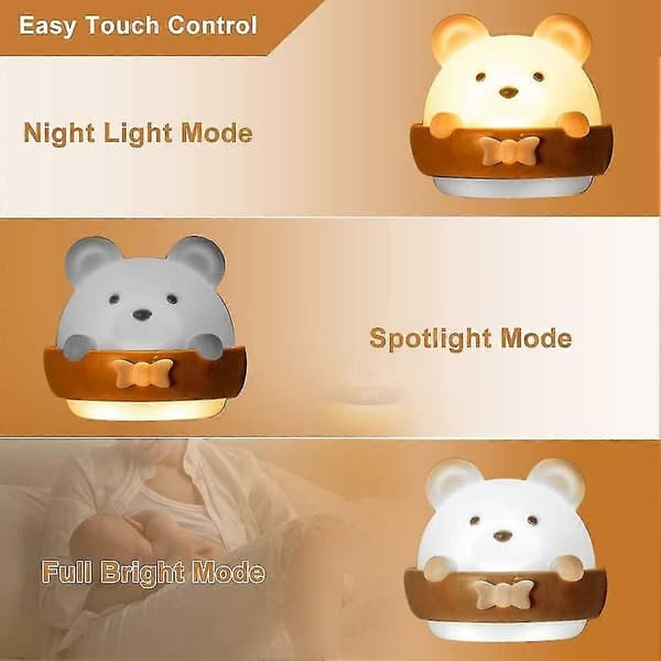 LED Natlys, Natlys, Natlys, Bærbart USB Genopladeligt Natlys