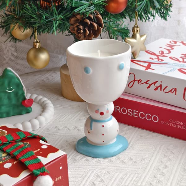 Julgransljus Presentförpackning Tomte Snögubbe Doftande Fest - 【Julfest】: Jul Snögubbe Modell