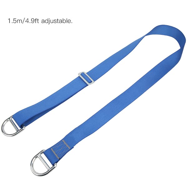Justerbar flat stropp 1,5 m for fjellklatring med sikkerhetsbeskyttelse, polyester
