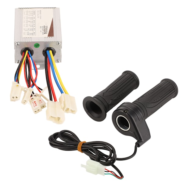 Elcykel Controller og Gasgreb Sæt 24V 500W i Aluminiumslegering