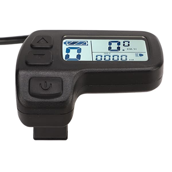 LCD-skjerm for 24V 36V 48V elektrisk sykkel, universell speedometer, SM-kontroll.