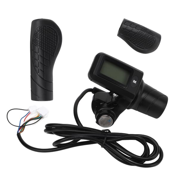Vridbart gasreglage med LCD-display 805 för elcykel, skoter, 22,5 mm styre