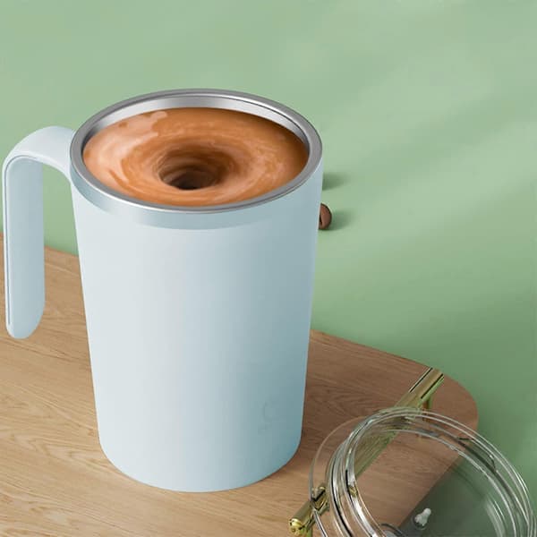 Automatisk magnetisk kaffekopp, selvbryggende rustfri stålkrus