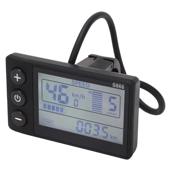 LCD Display S866 Elcykel 24V 36V 48V 60V Vandtæt Panel IP65 ABS