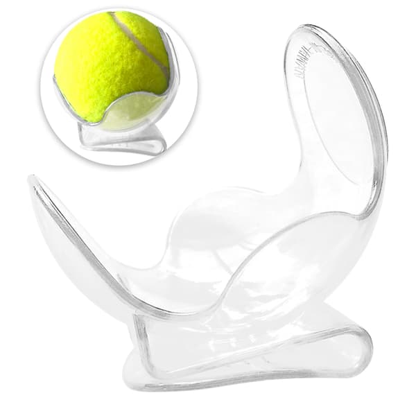 Läpinäkyvä tennispallopidike, harjoitustuki, vyötärökiinnitys, kevyt ABS 24g