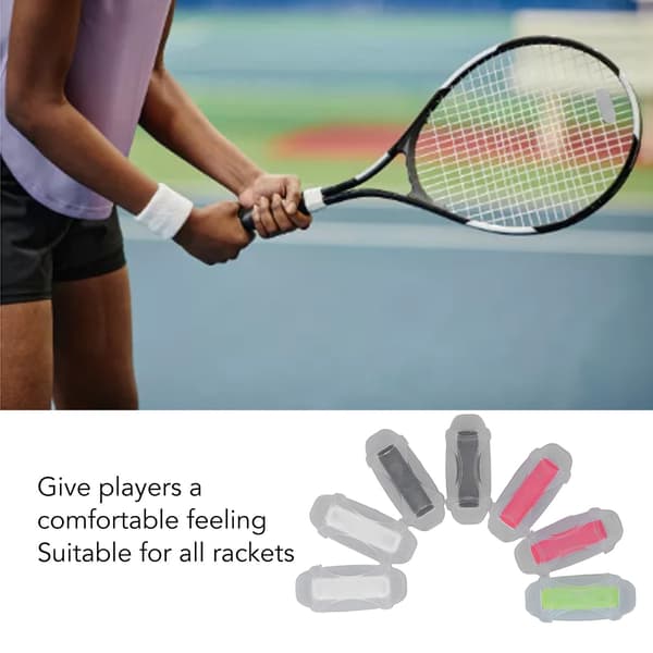 7 st vibrationsdämpare för tennisracket, antivibration, bekväm silikon