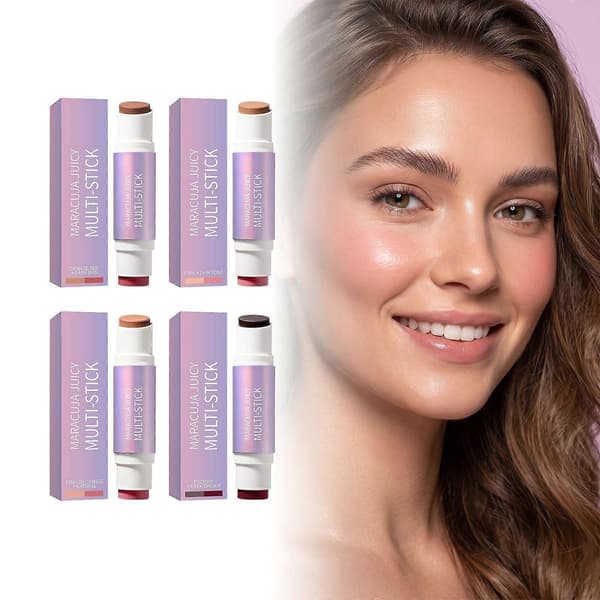 2-i-1 Concealer Stick, Full Dekning Ansiktsmakeup Concealer, Dobbel Fargekorrigerende Stick, Krøll