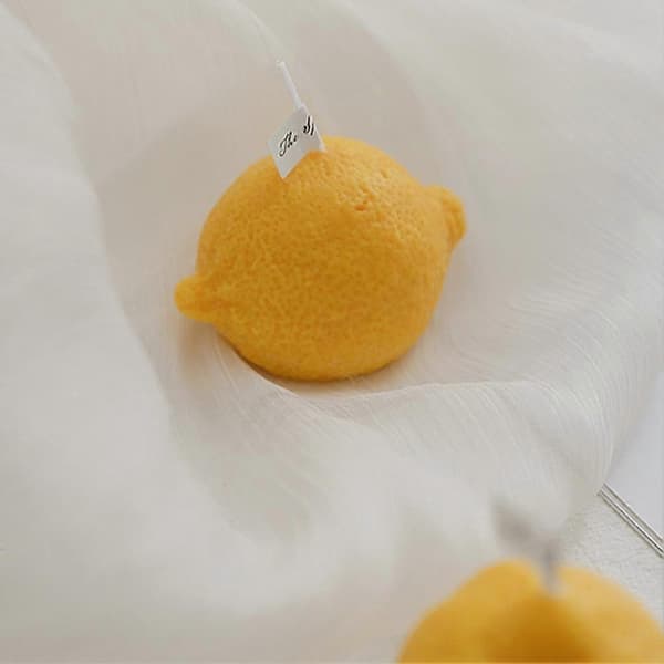 Kreativ Citronformad Doftljus Aroma Doft Present Fruktljus Dekor