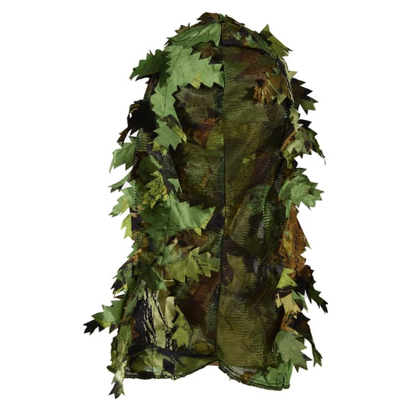 Kamouflage Ghillie Jaktmössa med Myggnät, Andningsbart Polyestermaterial, Justerbar för Män