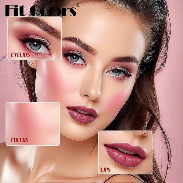 Lipgloss og blush 16ml - Fugtgivende, glansfuld og langtidsholdbar læbepomade og blush