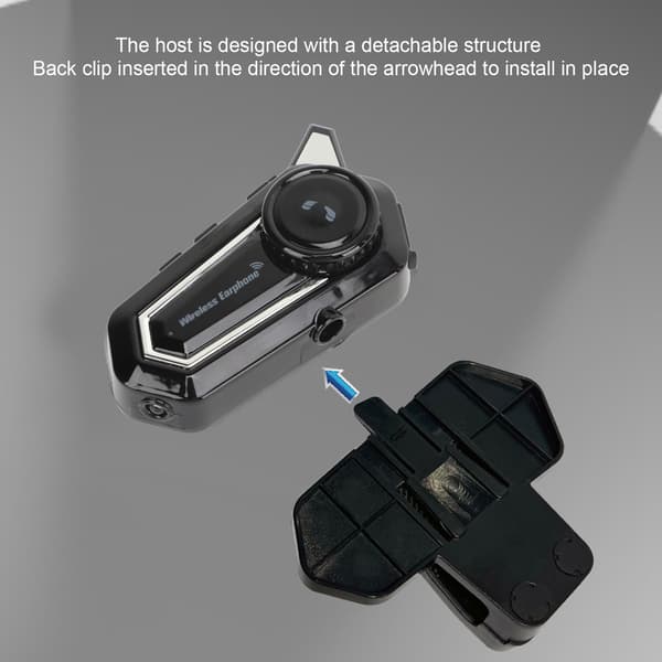 Vattentätt Bluetooth-headset för motorcykelhjälmar med handsfree-mikrofon