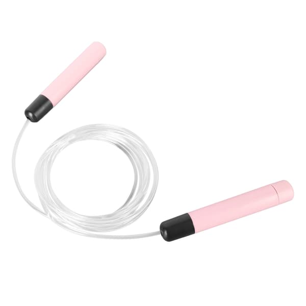 Lättviktig Ergonomisk RGB LED Hopprep för Barn och Vuxna - Rosa